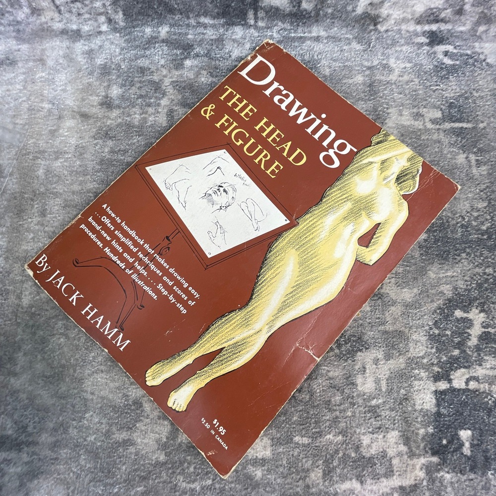Drawing the Head and Figure Jack Hamm Art Instruction Book How To Guide